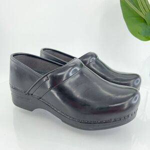 Dansko Shiny Black Loafers